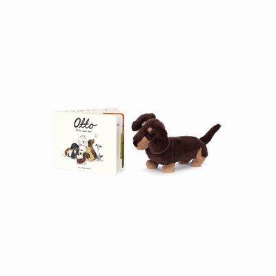 Jellycat Otto Klein, Aber Oho Buch and Otto Sausage Hond Medium | KB3207194